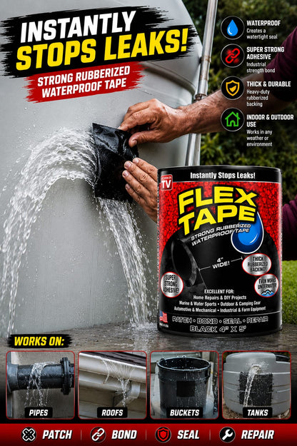 Flex Tape for Water Leakage Super Strong Waterproof Tape Adhesive Tape